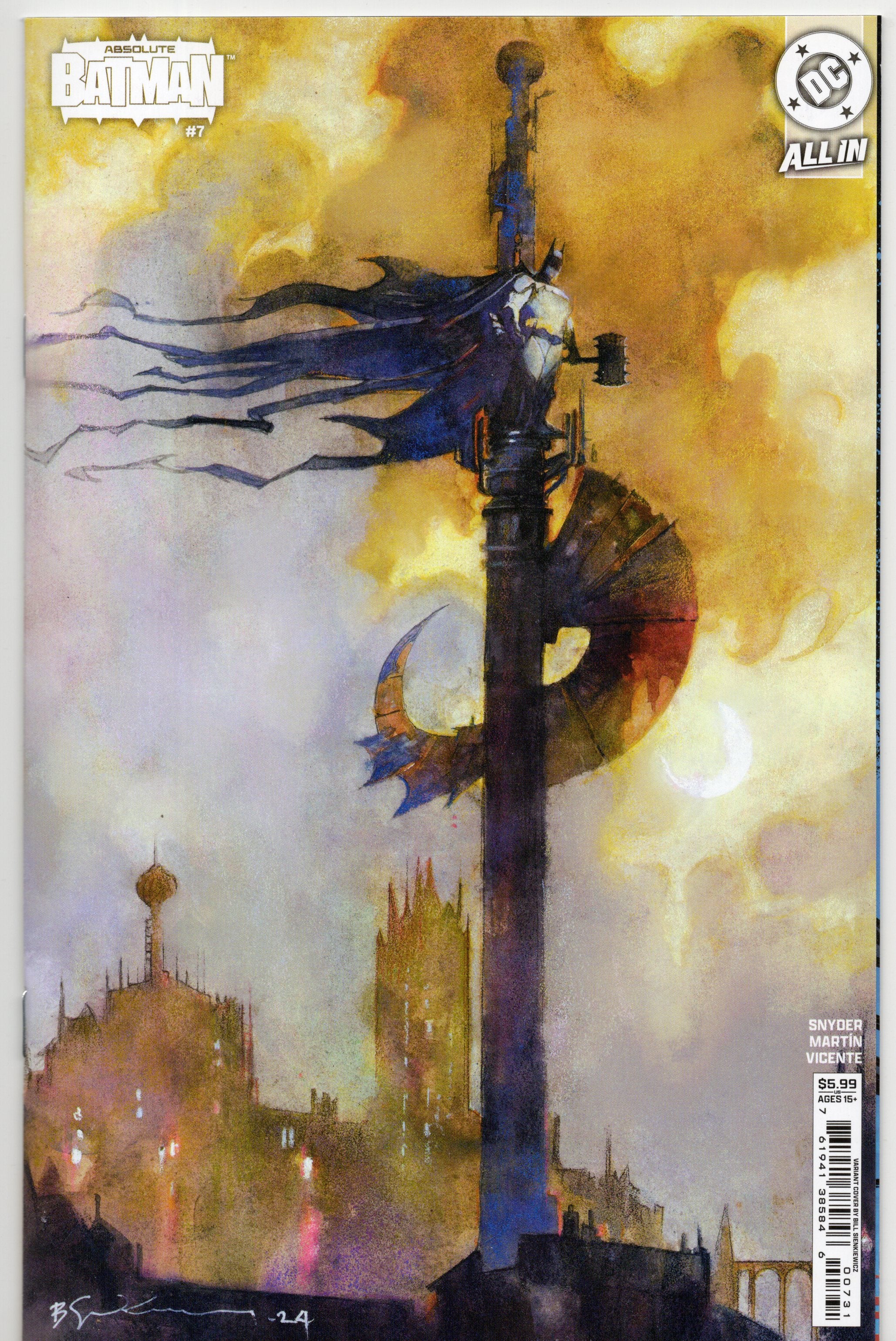 Absolute Batman #7 (Sienkiewicz variant)