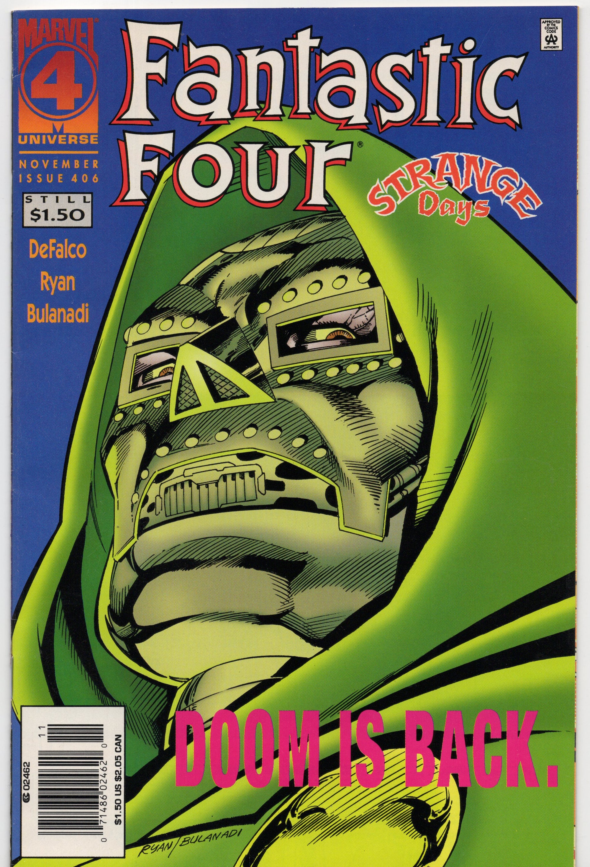 Fantastic Four #406 (Newsstand Variant)