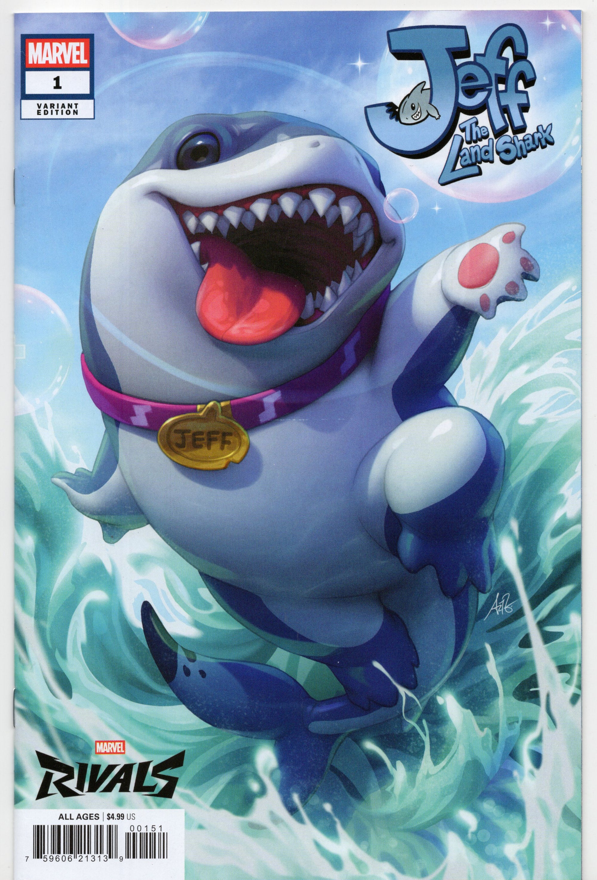Jeff the Land Shark #1 (Stanley 'Artgerm' Lau Marvel Rivals Variant)
