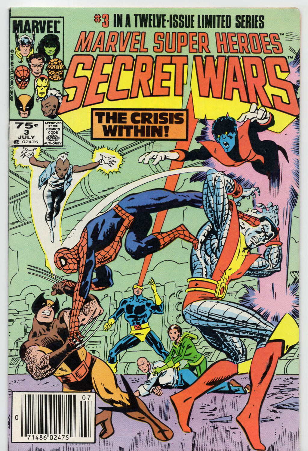 Marvel Super Heroes Secret Wars #3 (Newsstand Variant)