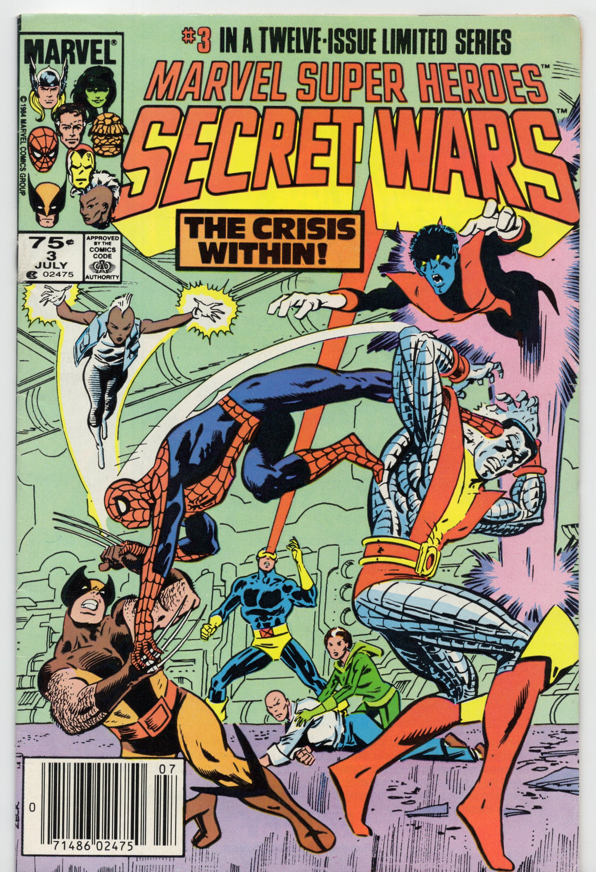 Marvel Super Heroes Secret Wars #3 (Newsstand Variant)