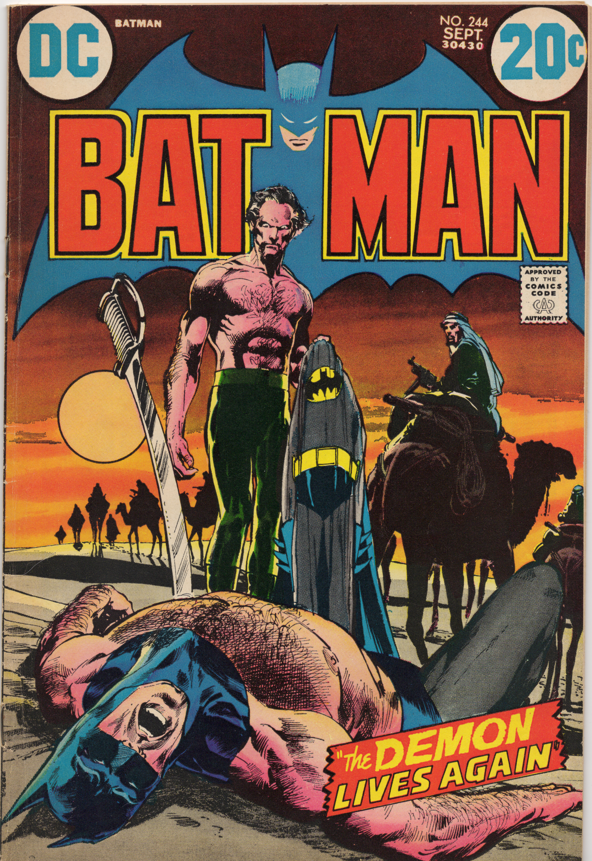 Batman issue 244, front view of comic