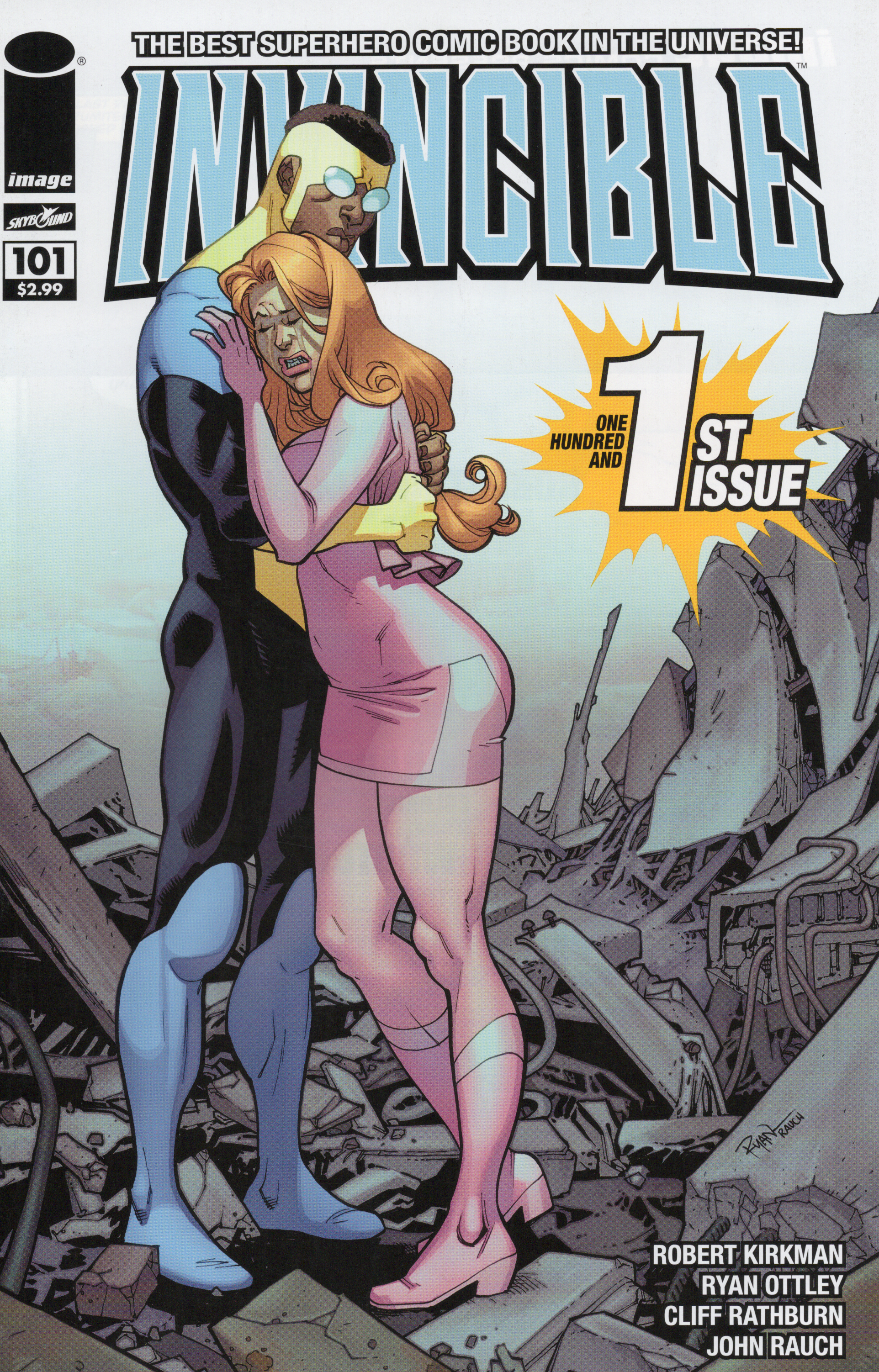 Invincible 101 comic book, front view