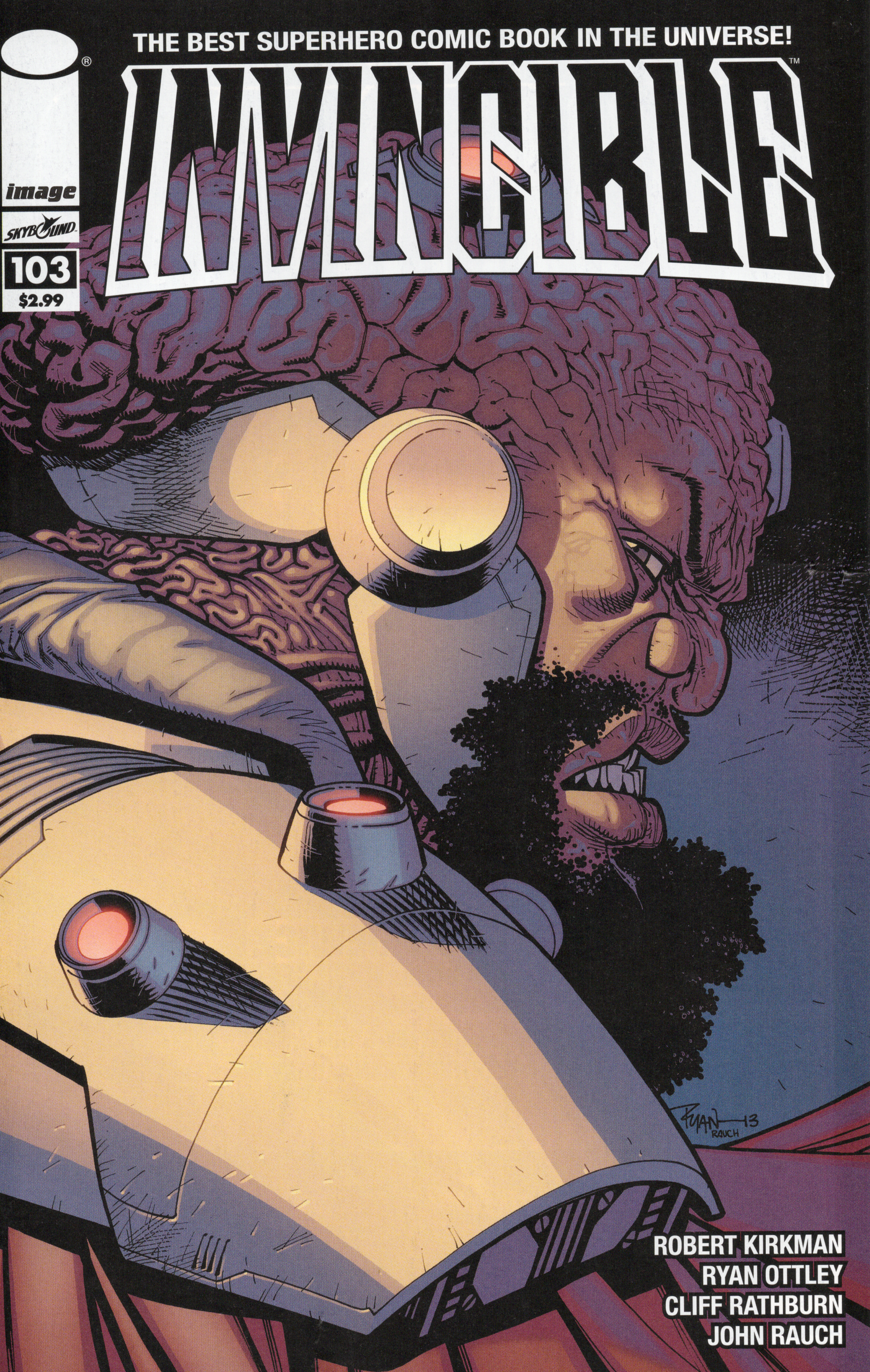 Invincible 103 comic book, front view