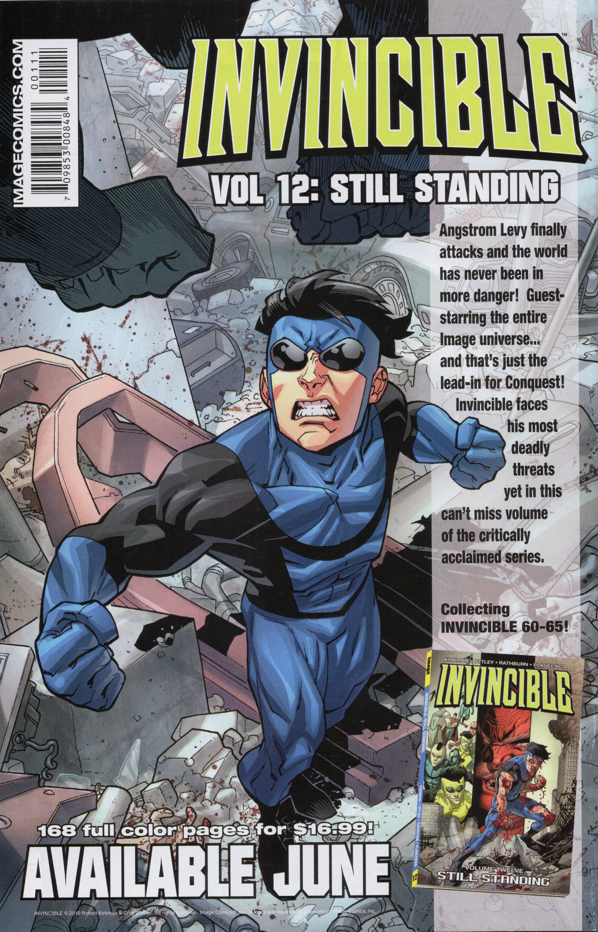 Invincible Returns 1 comic book, back view