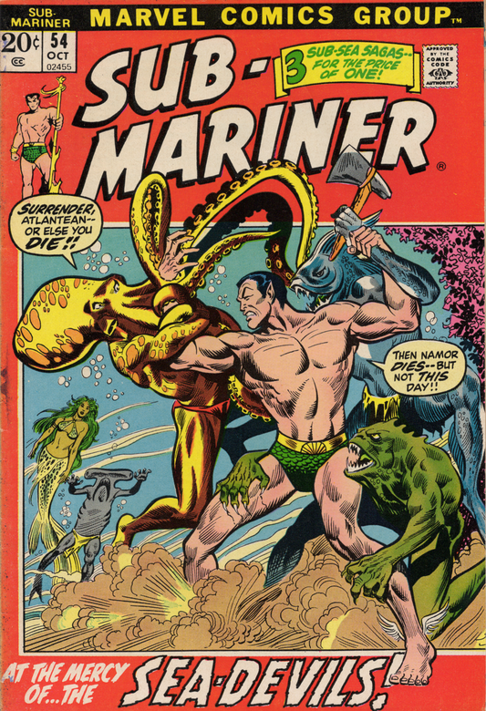 Sub-Mariner 54 volume 1 comic book, front view